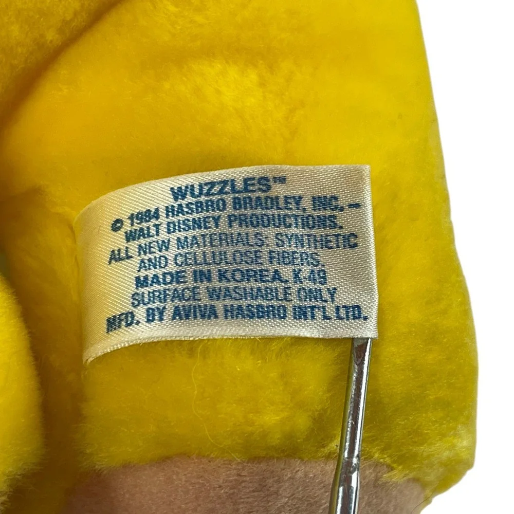Hasbro Wuzzles Yellow Butterbear Plush 12